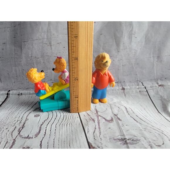 Vintage Berenstain Bears Brother & Sister Bear Flocked Figurines Toys 86, 94 - Picture 4 of 7